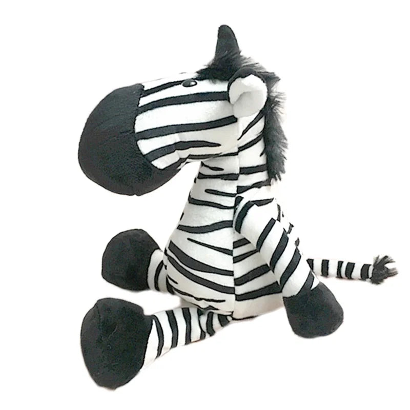 Figurine Peluche Animal - Zèbre 25 cm