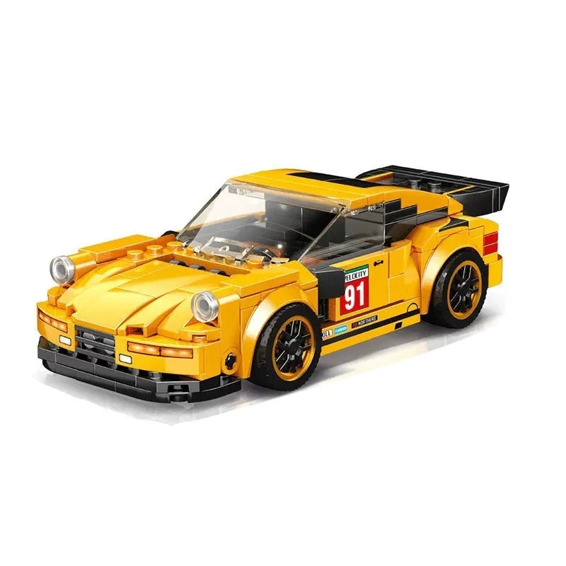 Figurine de Construction - Voiture de Sport Orange