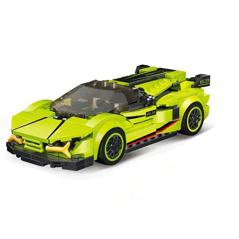 Figurine de Construction - Voiture de Sport Vert Clair