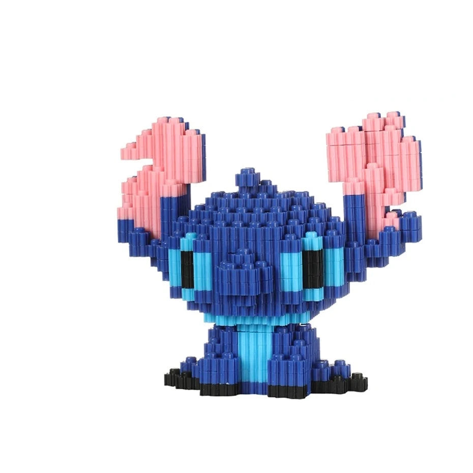 Figurine de Construction - Stitch Bleu 13 cm