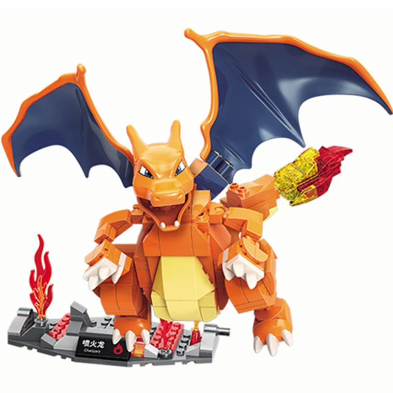 Figurine de Construction - Dracaufeu 13.5 cm