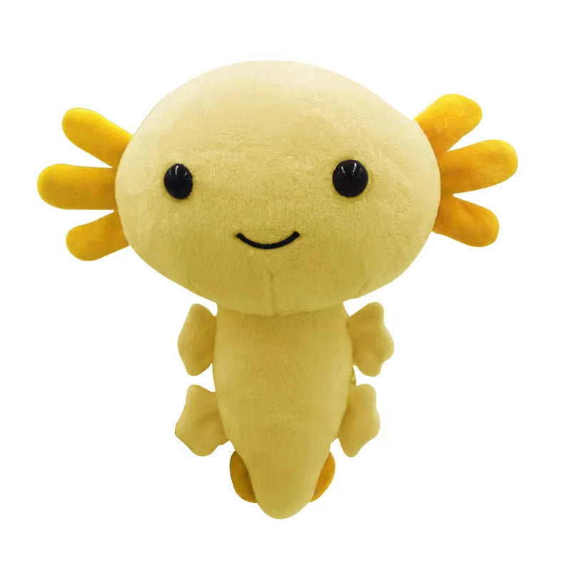 Figurine Peluche Animal - Axolotl 20 cm jaune