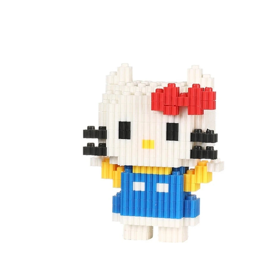 Figurine de Construction - Hello Kitty Bleu 11 cm