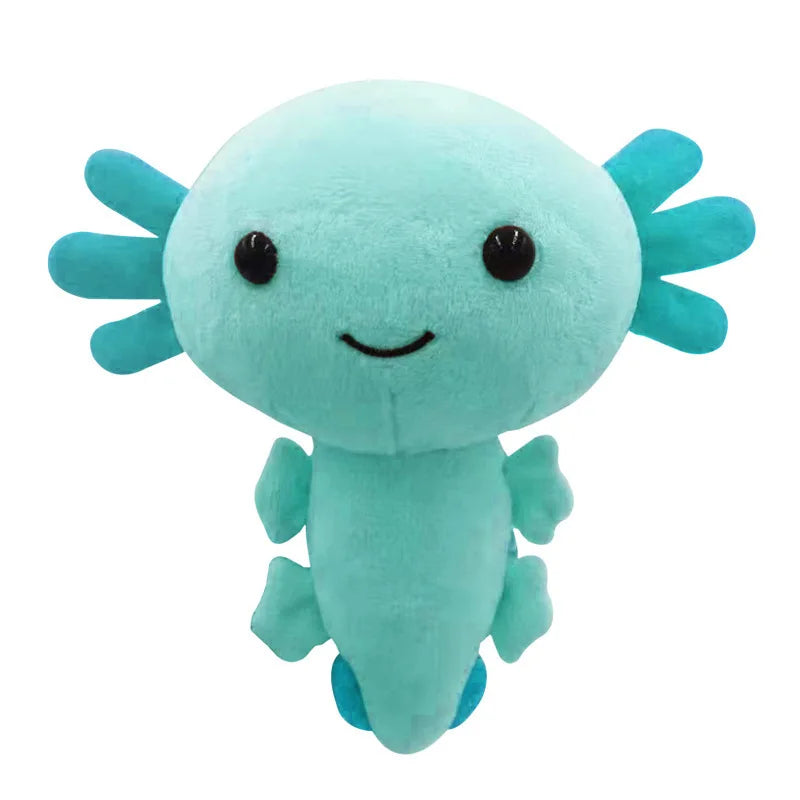 Figurine Peluche Animal - Axolotl 20 cm bleu ciel