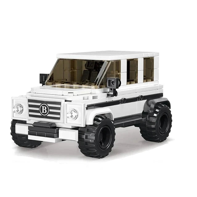 Figurine de Construction - Voiture 4x4 Blanc
