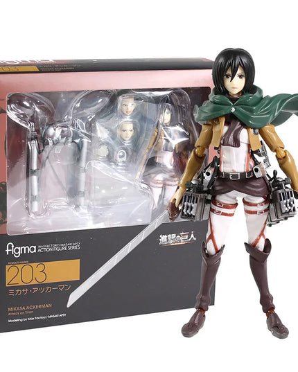 Figurine Figma Attack on Titan - Mikasa Ackerman 203 14 cm