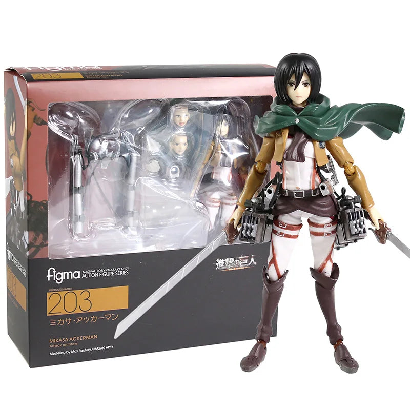 Figurine Figma Attack on Titan - Mikasa Ackerman 203 14 cm