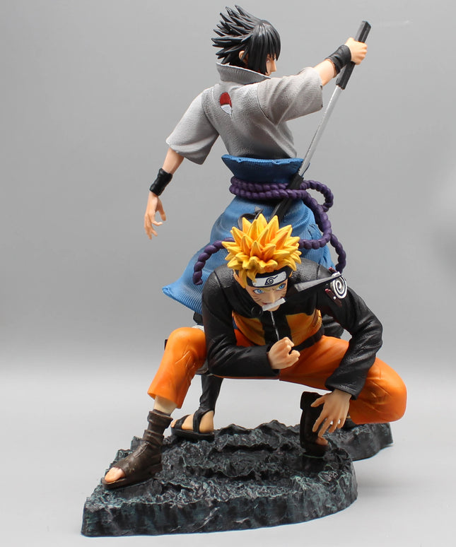 Figurine Naruto Shippûden - Naruto & Sasuke 30 cm