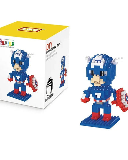 Figurine de Construction Avengers - Captain America 9 cm