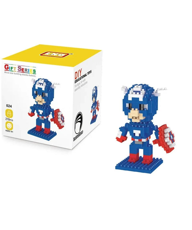 Figurine de Construction Avengers - Captain America 9 cm