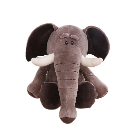 Figurine Peluche Animal - Eléphant 25 cm