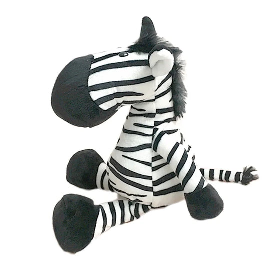Figurine Peluche Animal - Zèbre 25 cm