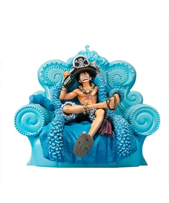 Figurine One Piece - Monkey D. Luffy Bleu 15 cm