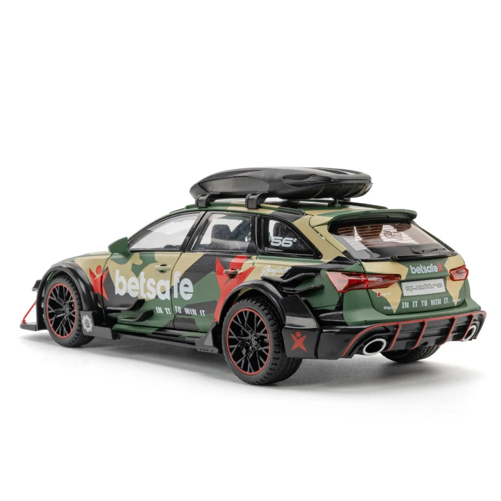 Figurine 1/24 Audi - Audi RS6 Modifié vert
