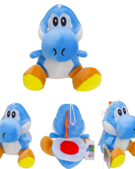 Figurine Peluche Super Mario - Yoshi Bleu #2 14 cm