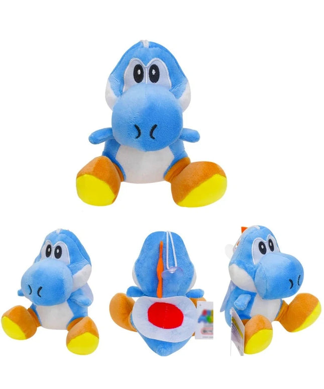 Figurine Peluche Super Mario - Yoshi Bleu #2 14 cm