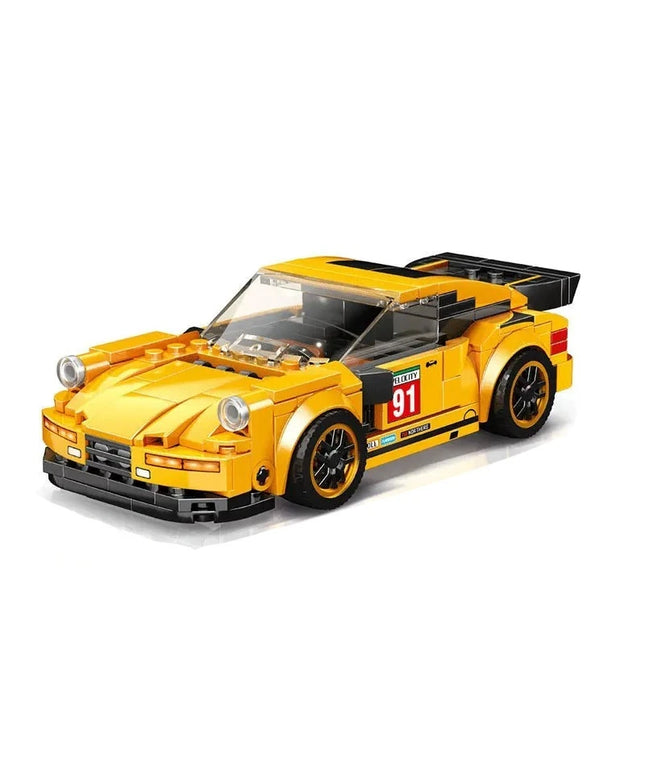 Figurine de Construction - Voiture de Sport Orange