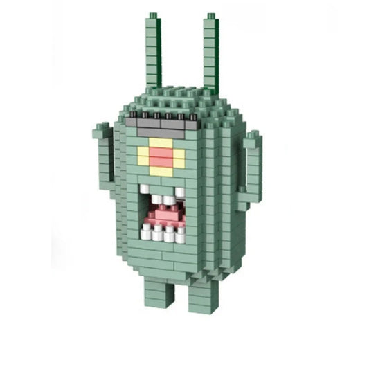 Figurine de Construction - Sheldon Plankton 11 cm
