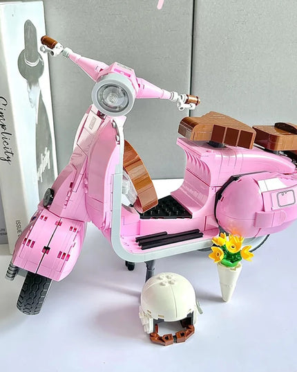 Figurine de Construction - Vespa Rose 2