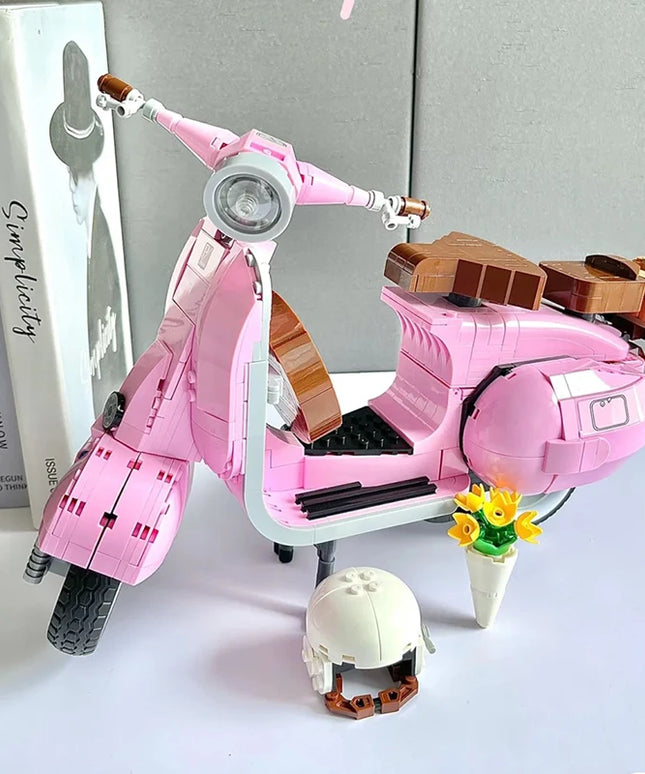 Figurine de Construction - Vespa Rose 2