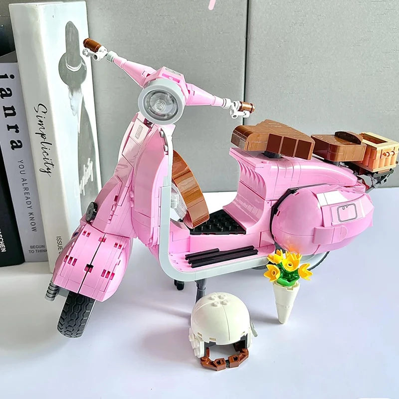 Figurine de Construction - Vespa Rose 4