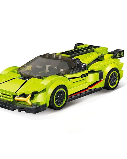 Figurine de Construction - Voiture de Sport Vert Clair