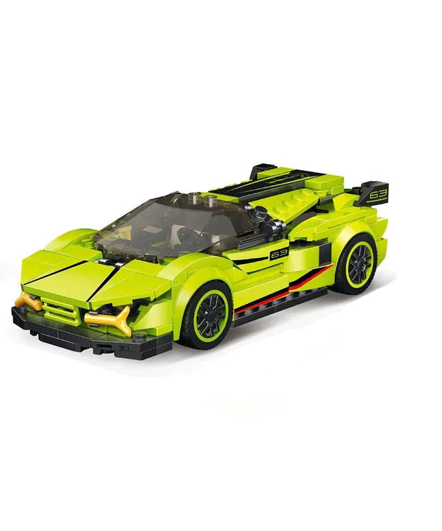 Figurine de Construction - Voiture de Sport Vert Clair