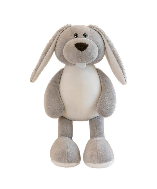 Figurine Peluche Animal -Lapin gris 25 cm