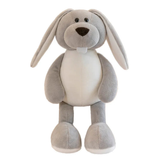 Figurine Peluche Animal -Lapin gris 25 cm