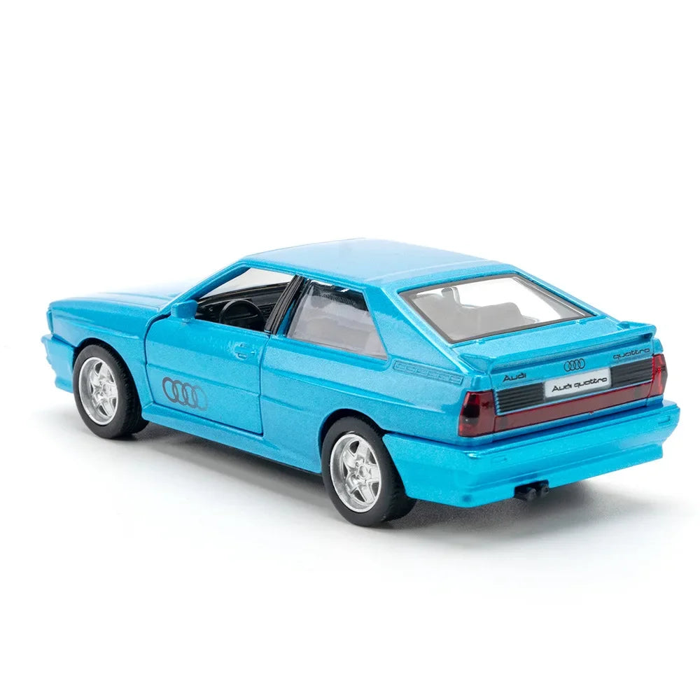 Figurine Audi 1:36 - Audi Quattro1980 Vintage bleu