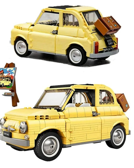 Figurine de Construction - Classic Yellow Car 3