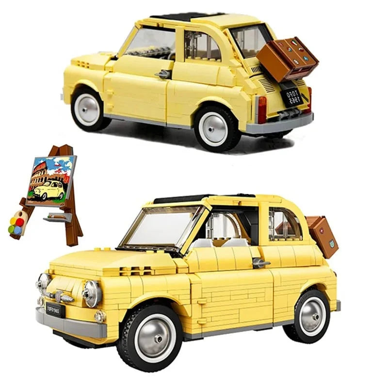 Figurine de Construction - Classic Yellow Car 3