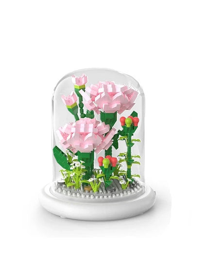 Figurine de Construction Terrarium de Fleurs #D 13.5 cm