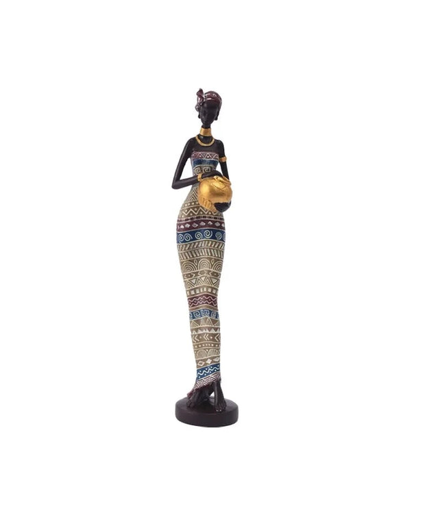 Figurine Femme Africaine - Foulard 41.5 cm