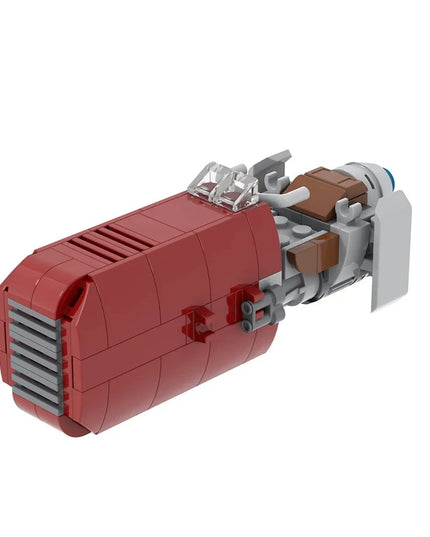 Figurine Star Wars - Flying Mortorcycle Rouge