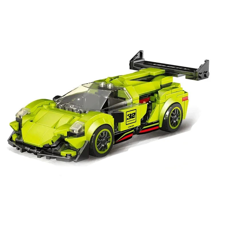 Figurine de Construction - Voiture de Sport Vert