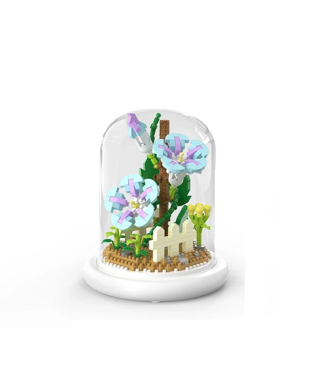 Figurine de Construction Terrarium de Fleurs #H 13.5 cm