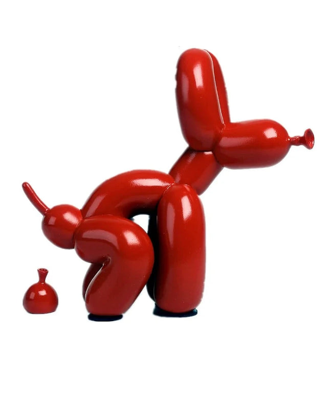 Figurine Balloon Doggy Poo Rouge 22 cm