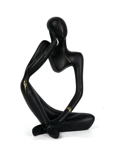 Figurine Penseur en Résine noir