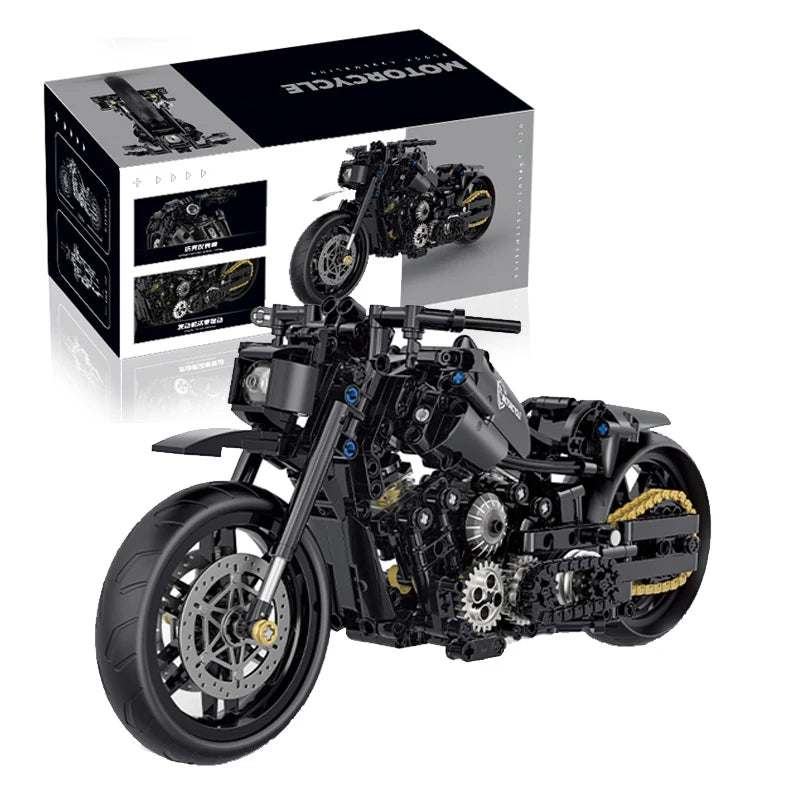 Figurine de Construction 1: 8 - Classic Motorbike 2