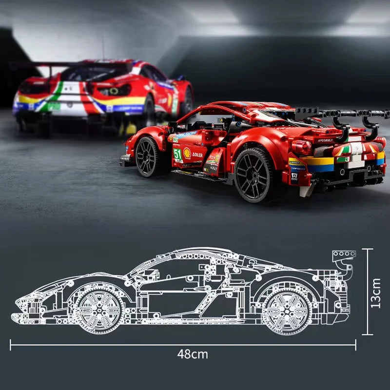 Figurine de Construction - Ferrari 488 Racing 4