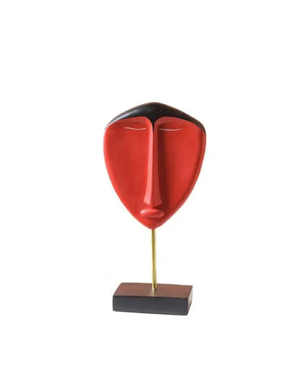 Figurine Mawa en Résine Rouge & Noir