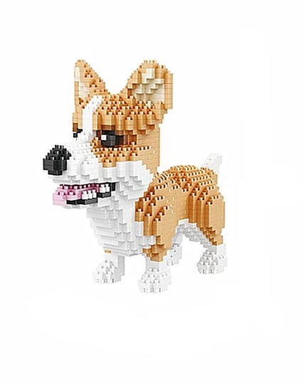 Figurine de Construction - Chien Marron 15.5 cm
