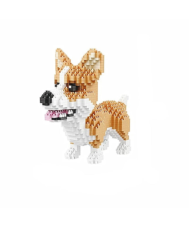 Figurine de Construction - Chien Marron 15.5 cm