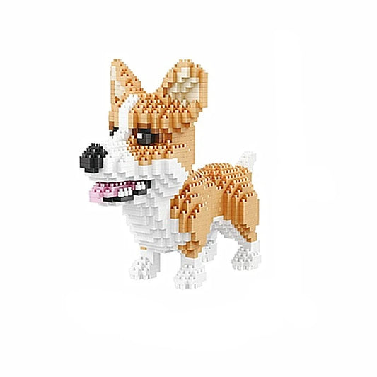 Figurine de Construction - Chien Marron 15.5 cm