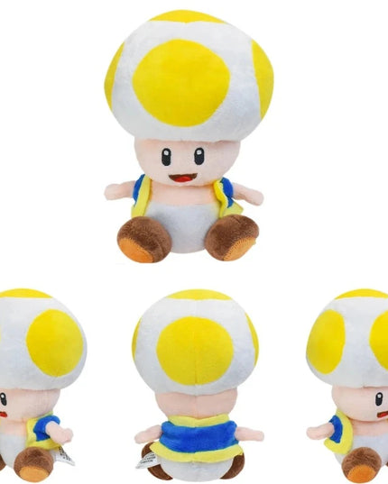 Figurine Peluche Super Mario - Toad Jaune 16 cm