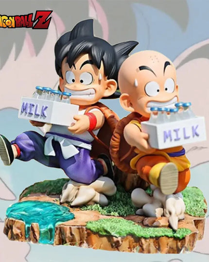 Figurine Dragon Ball - Son Goku and Krillin Milk