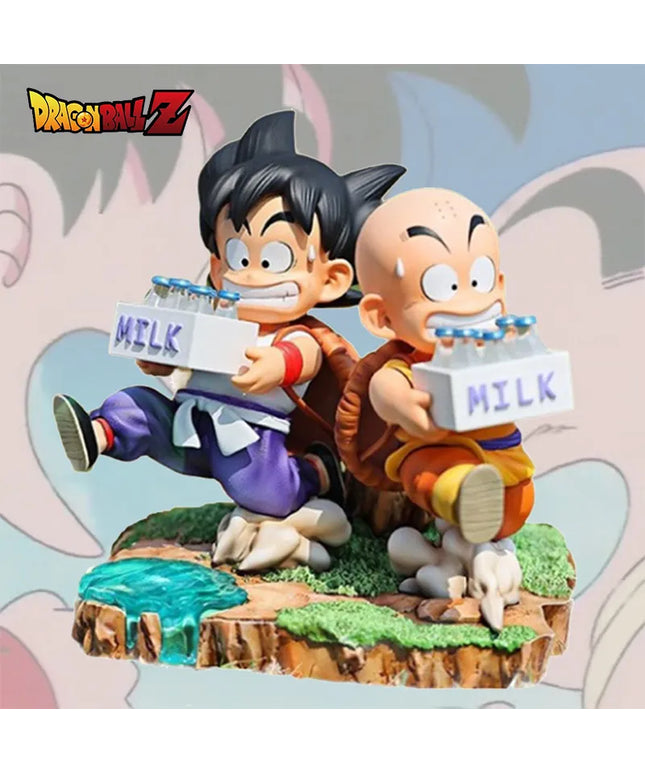 Figurine Dragon Ball - Son Goku and Krillin Milk