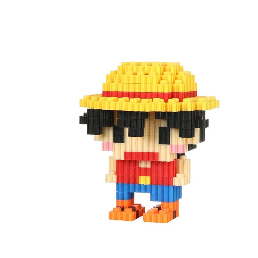 Figurine de Construction - Monkey D. Luffy 11 cm