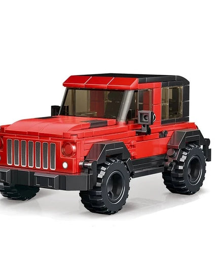 Figurine de Construction - Voiture 4x4 Rouge